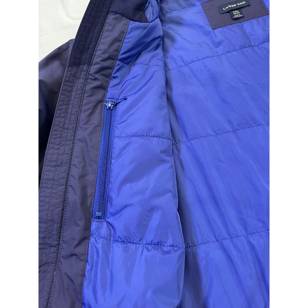 Lands' End Fx PrimaLoft Snow Sport Waterproof Jacket Men's XXL Purple Ski - Picture 9 of 16